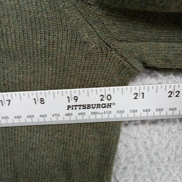 Frederik Anderson Copenhagen Sweater Mens Large Dark‎ Green Pullover Heavy Knit - Picture 6 of 8